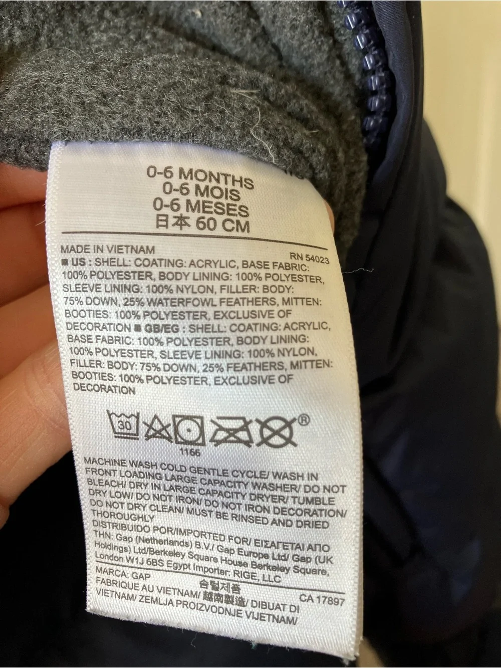 BabyGap One-Piece Snowsuit Down